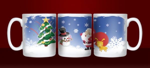 Caneca de Natal - Papai Noel